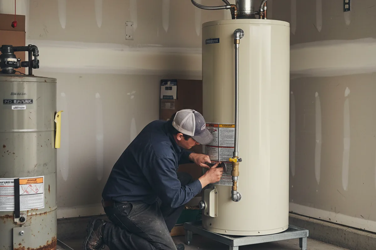 Water heater and shutoff valve replacement in Fruitvale